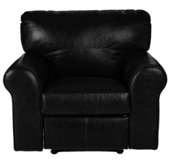 Heart of House Salisbury Leather Recliner Chair - Black.